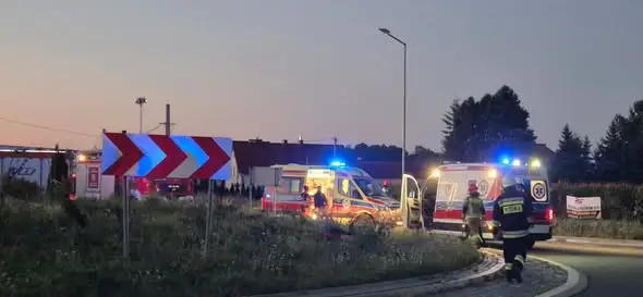 Wypadek w Dąbrowie Tarnowskiej: interwencja służb o świcie