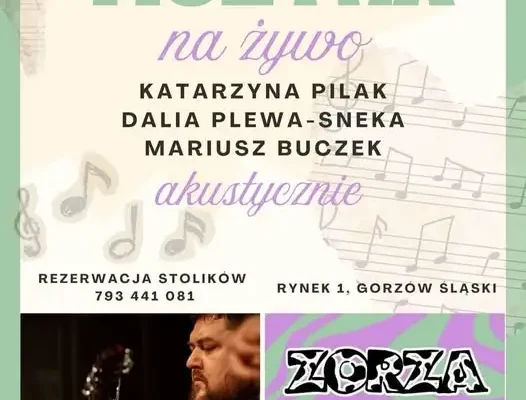 Akustyczny wieczór w ogródku Zorzy – ostatni letni piątek z muzyką na żywo