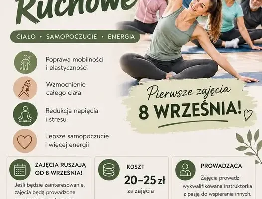 Zajęcia ruchowe w Rudnikach – start 8 września