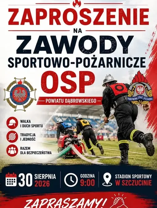 Zawody sportowo-pożarnicze OSP już jutro w Szczucinie