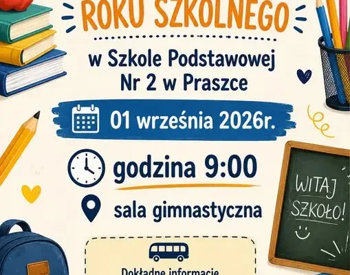 Rozpoczęcie roku szkolnego w Szkole Podstawowej nr 2 w Praszce