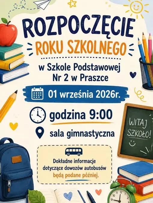 Rozpoczęcie roku szkolnego w Szkole Podstawowej nr 2 w Praszce