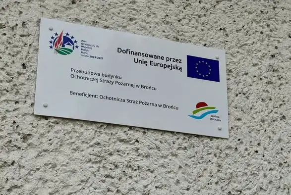 OSP Broniec z nowym dachem i ekologicznym zbiornikiem na deszczówkę