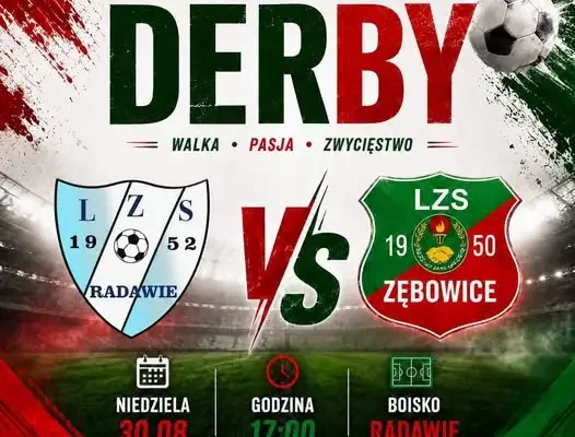 Derby w Radawiu: LZS Radawie zmierzy się z LZS Zębowice
