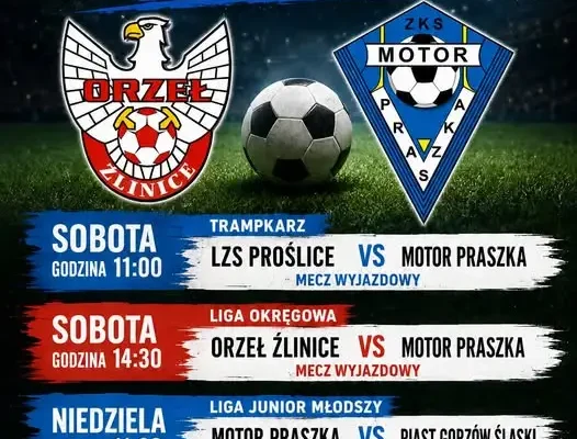 Zapowiedź meczów Motoru Praszka – wyjazdy i domowe starcie