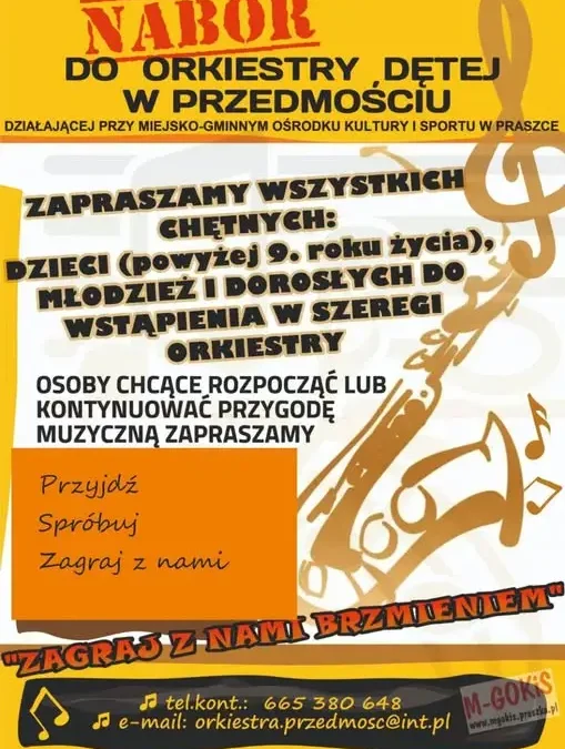 Orkiestra Dęta w Przedmościu zaprasza nowych muzyków