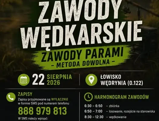 Zawody spławikowe o Puchar Starszego Cechu – zapisy trwają!