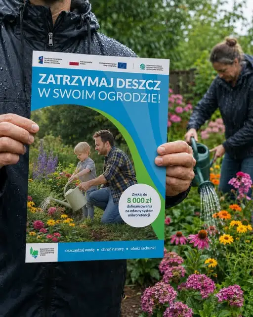 Mikroretencja na Opolszczyźnie: blisko 200 wniosków o dofinansowanie na deszczówkę