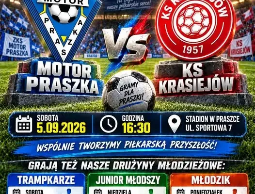 Motor Praszka podejmuje wicelidera – dziś walka o zwycięstwo na własnym stadionie