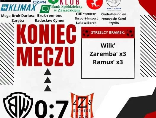 LZS Rudniki wygrywa na wyjeździe, dwa hat-tricki w meczu