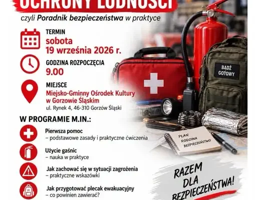 Gorzów Śląski zaprasza na warsztaty ochrony ludności – praktyczny poradnik bezpieczeństwa