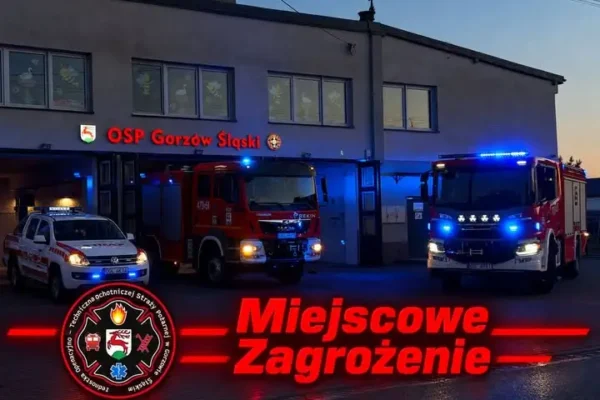 Kolizja na ulicy Chopina w Gorzowie Śląskim – osobówka uderzyła w ciężarówkę