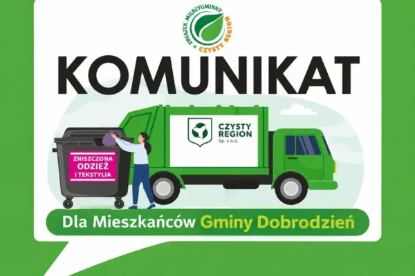 Gmina Dobrodzień kontynuuje zbiórkę tekstyliów – nowe zasady i terminy