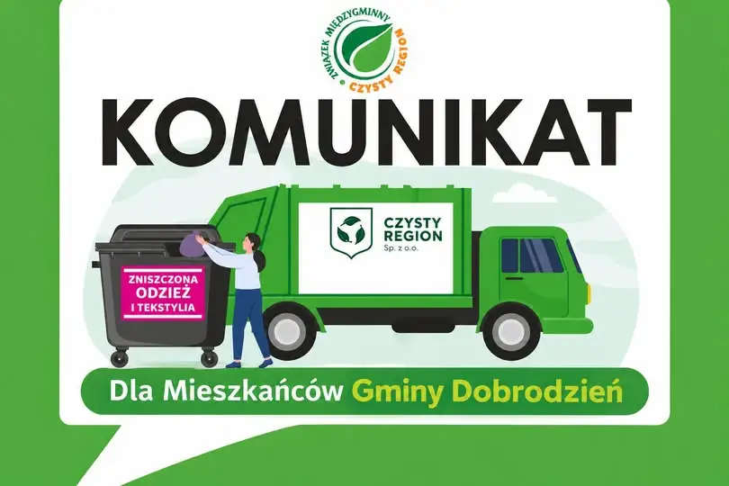 Gmina Dobrodzień kontynuuje zbiórkę tekstyliów – nowe zasady i terminy