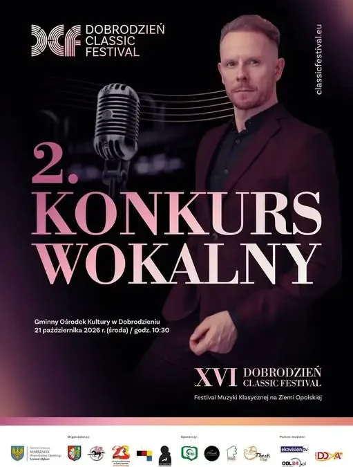 II Konkurs Wokalny w Dobrodzieniu – szansa na występ z profesjonalistami