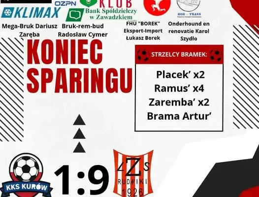 LZS Rudniki wygrywa sparing z KKS Kurów w przerwie ligowej