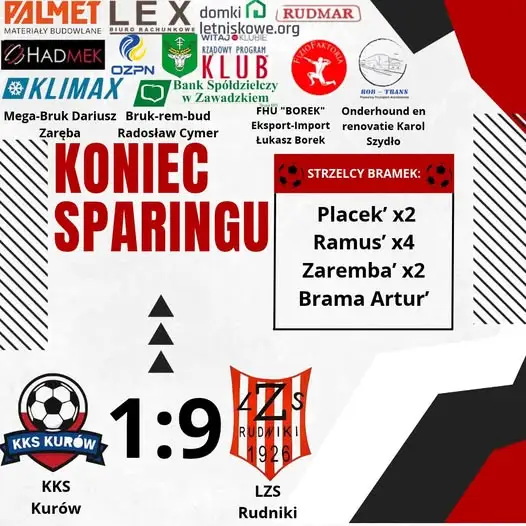 LZS Rudniki wygrywa sparing z KKS Kurów w przerwie ligowej