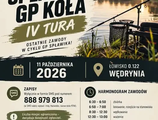 Otwarte zawody wędkarskie w Wędryni – IV tura Spławikowego GP Koła PZW Rzemieślnik Olesno
