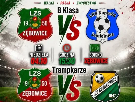 Weekendowe mecze LZS Zębowice – sprawdź terminarz