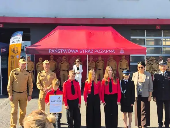 Młodzieżowa Drużyna Pożarnicza z Praszki nagrodzona w Opolu