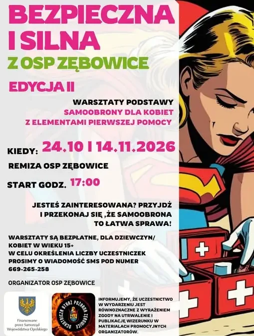 Bezpłatne warsztaty samoobrony dla kobiet w Zębowicach – II edycja