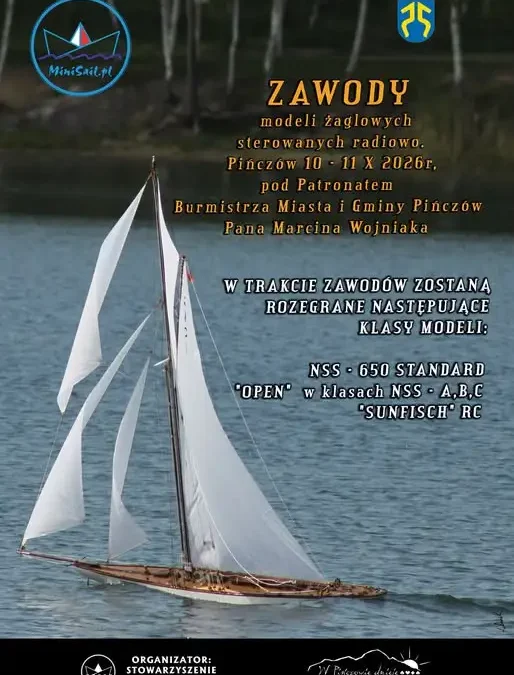 Zakończenie sezonu MiniSail w Pińczowie – zawody modeli żaglowych RC