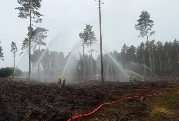 Ćwiczenia VII Kompanii Gaśniczej „Strzelce” – strażacy z OSP Gorzów Śląski w akcji