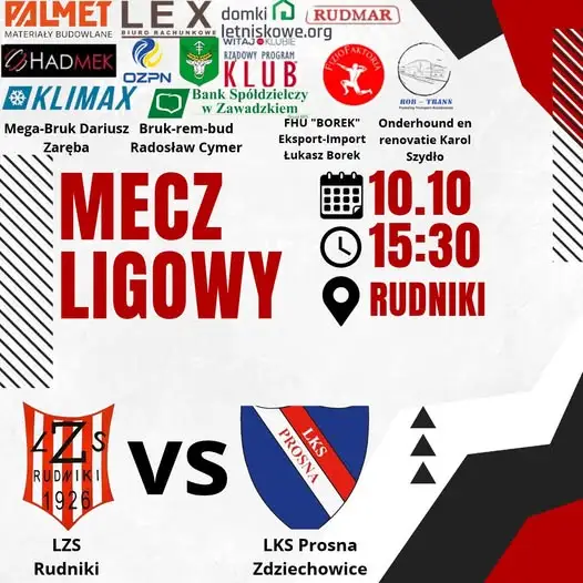 LZS Rudniki wraca do ligi po przerwie – mecz z LKS Prosna Zdziechowice
