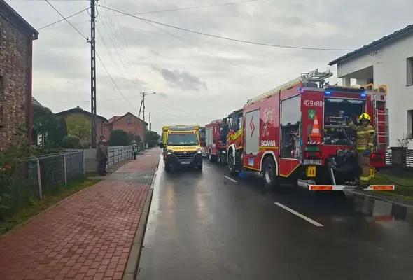 Pożar kotłowni w Cieciułowie — jedna osoba poszkodowana