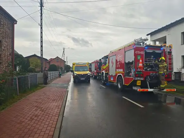 Pożar kotłowni w Cieciułowie — jedna osoba poszkodowana