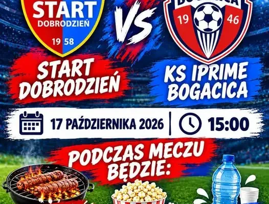 Start Dobrodzień zagra z KS Iprime Bogacica w sobotę na Stadionie Miejskim