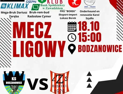 LZS Rudniki zagra na wyjeździe z KS Bodzanowice – zapowiedź meczu